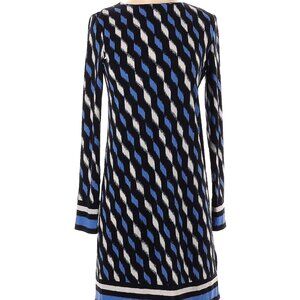 MICHAEL Michael Kors Long Sleeve Dress, Blue/White, Size XS